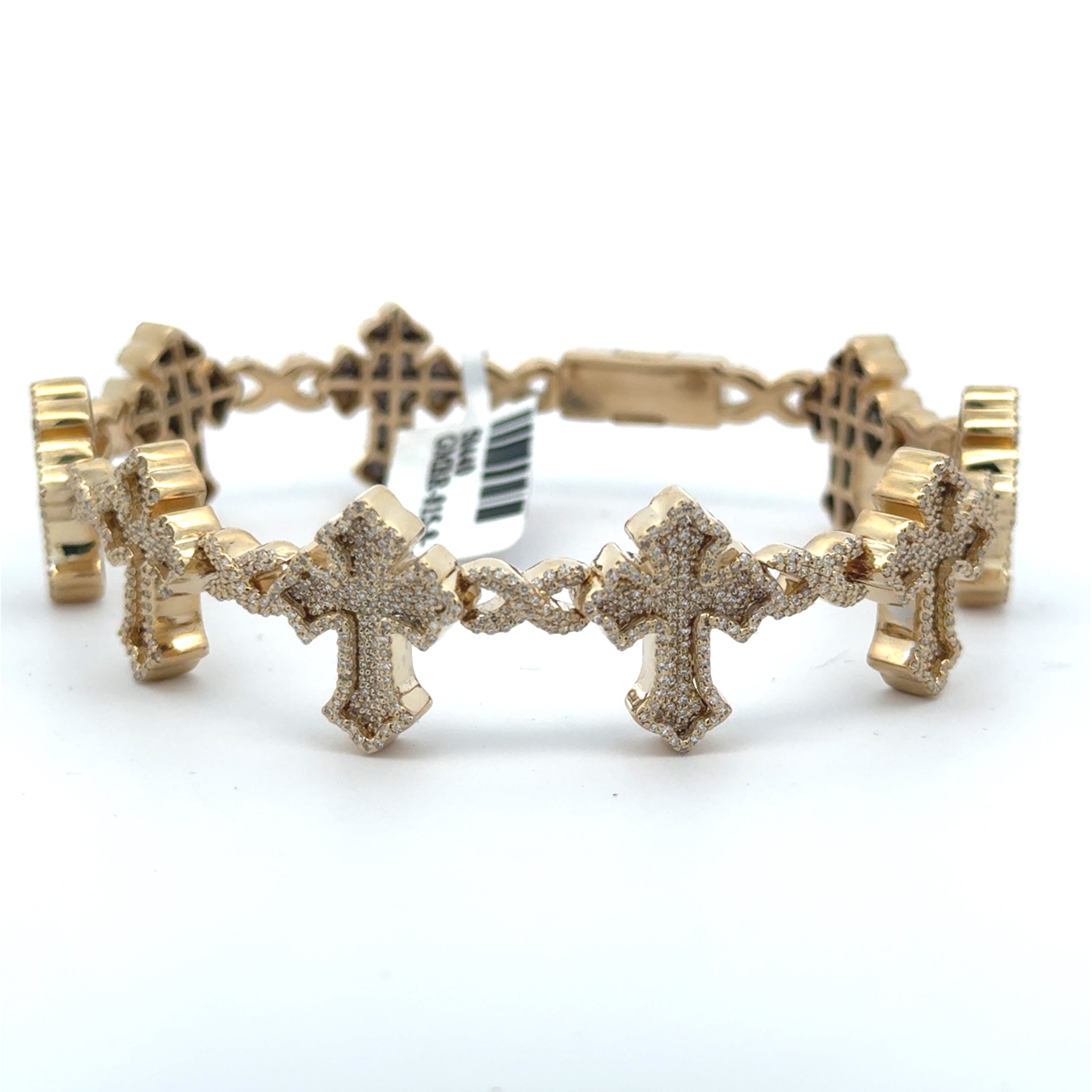 Diamond Infinity Cross Bracelet