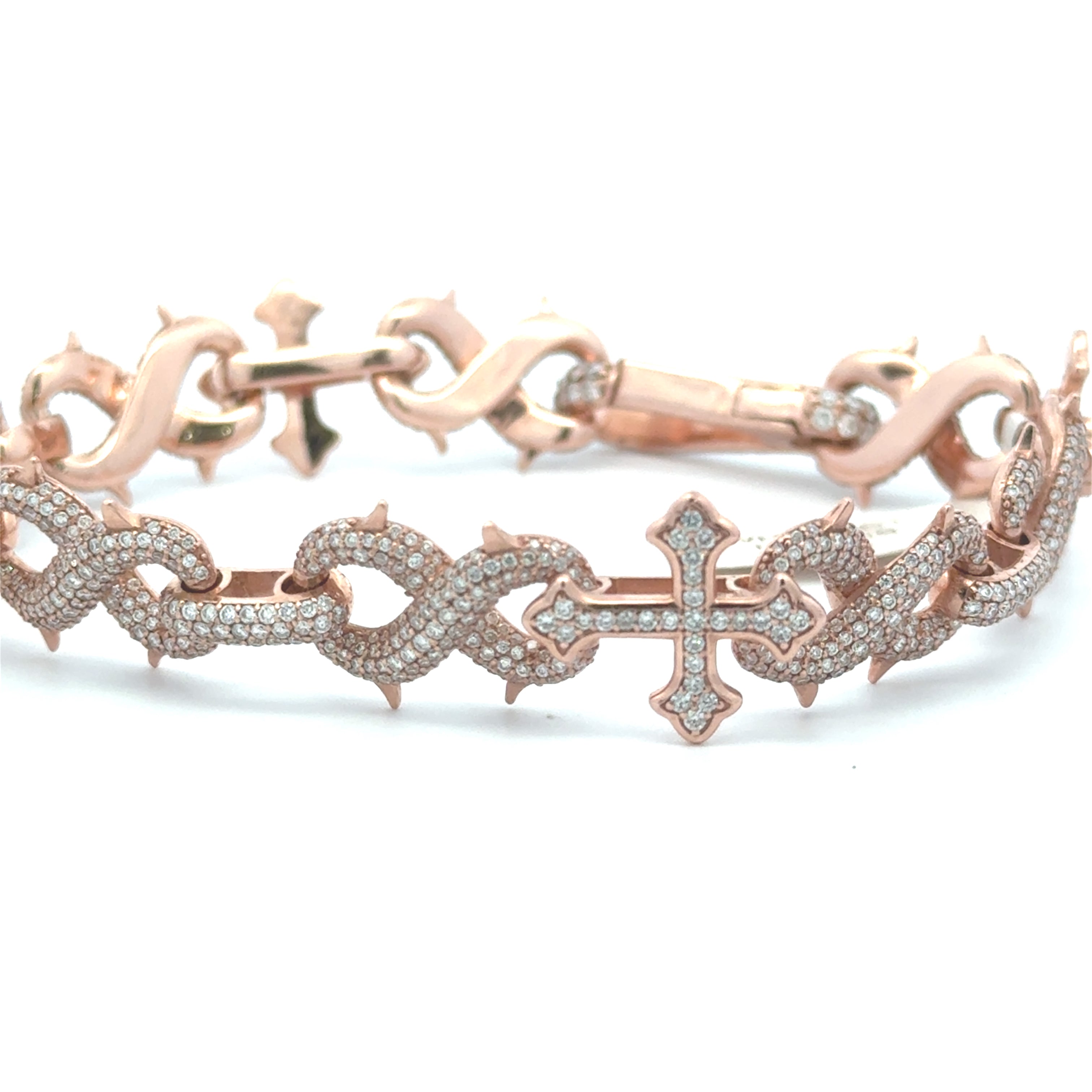 Diamond Cross Bracelet