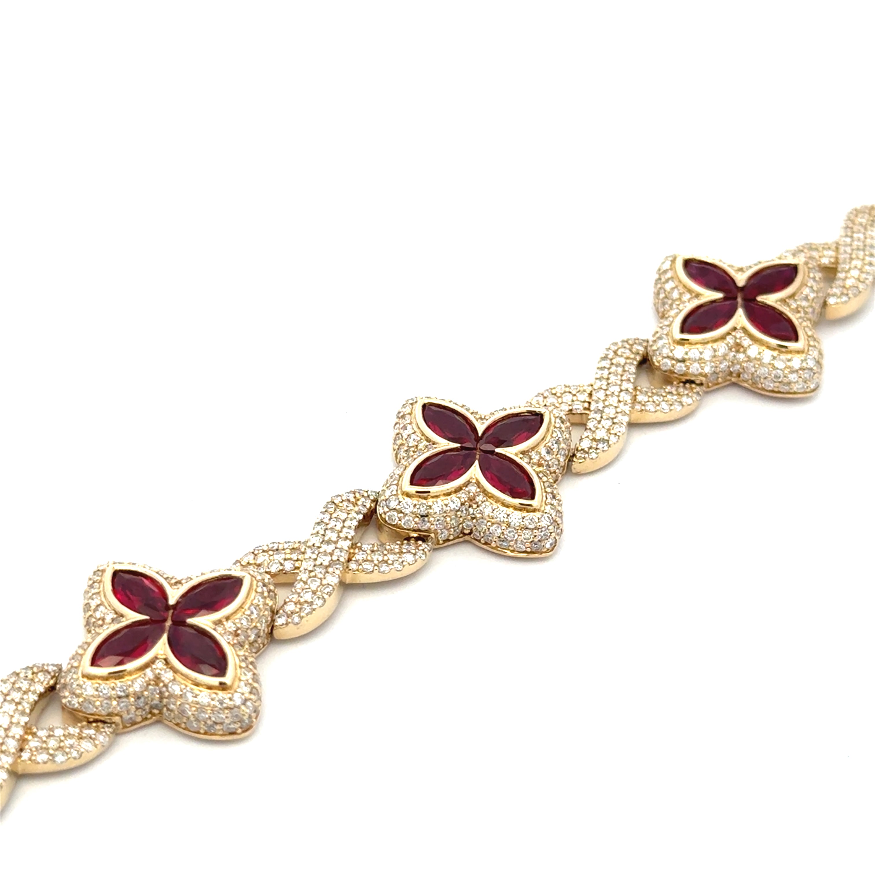 Diamond Flower Bracelet