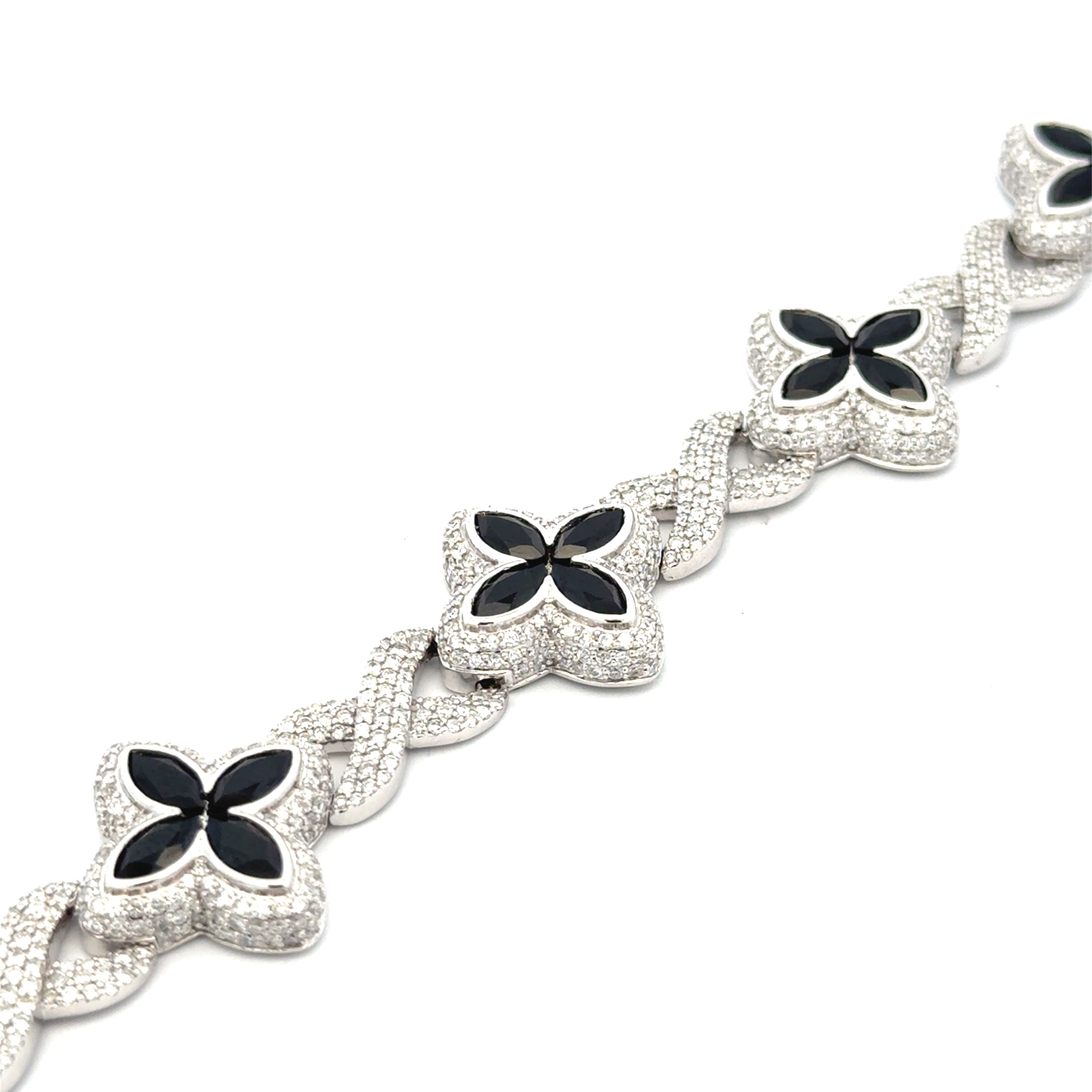 Diamond Flower Bracelet