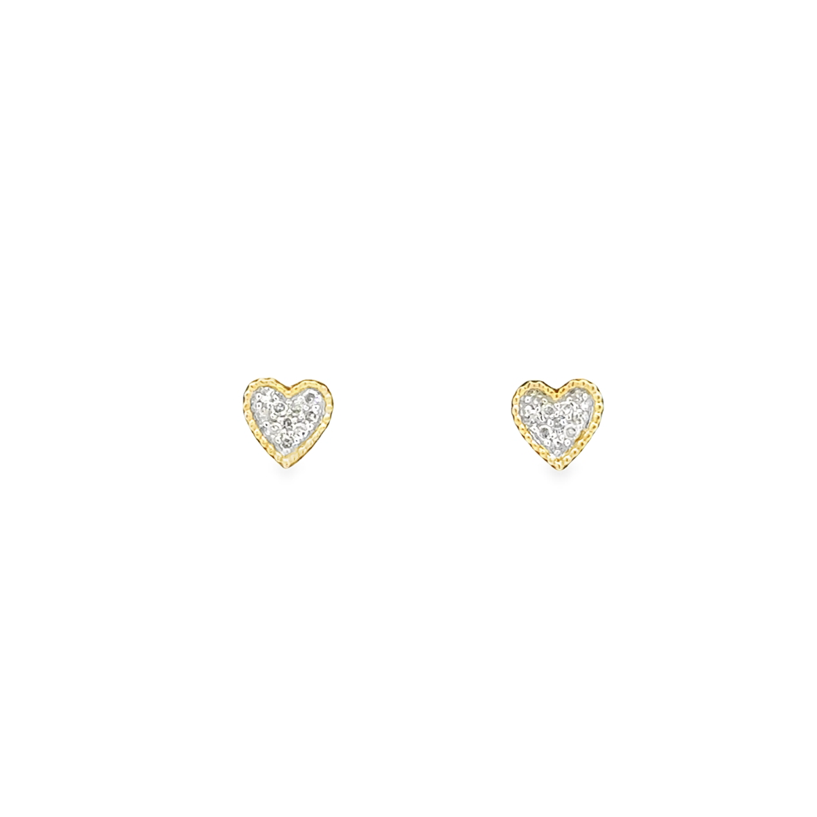 Diamond Heart Earrings