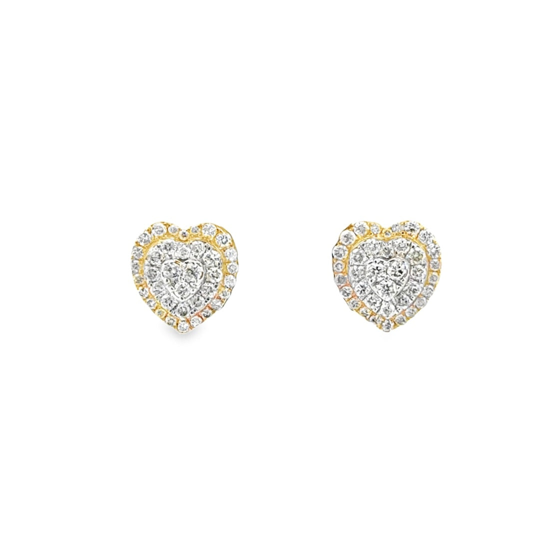 Diamond Heart Earrings