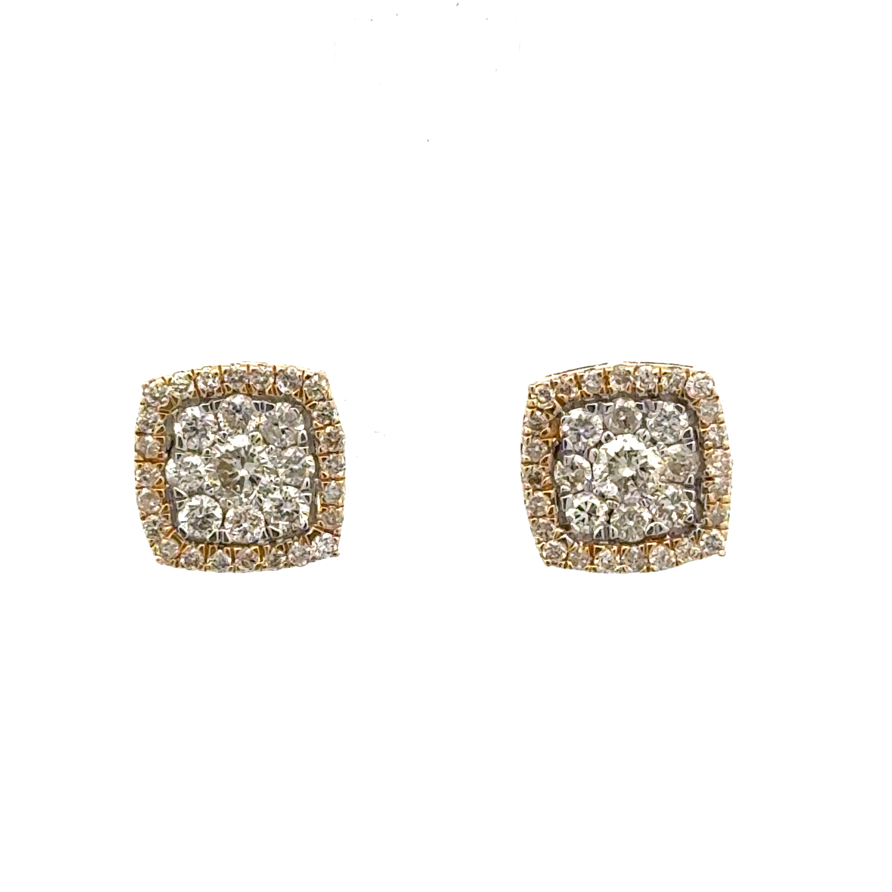 Square Diamond Earrings