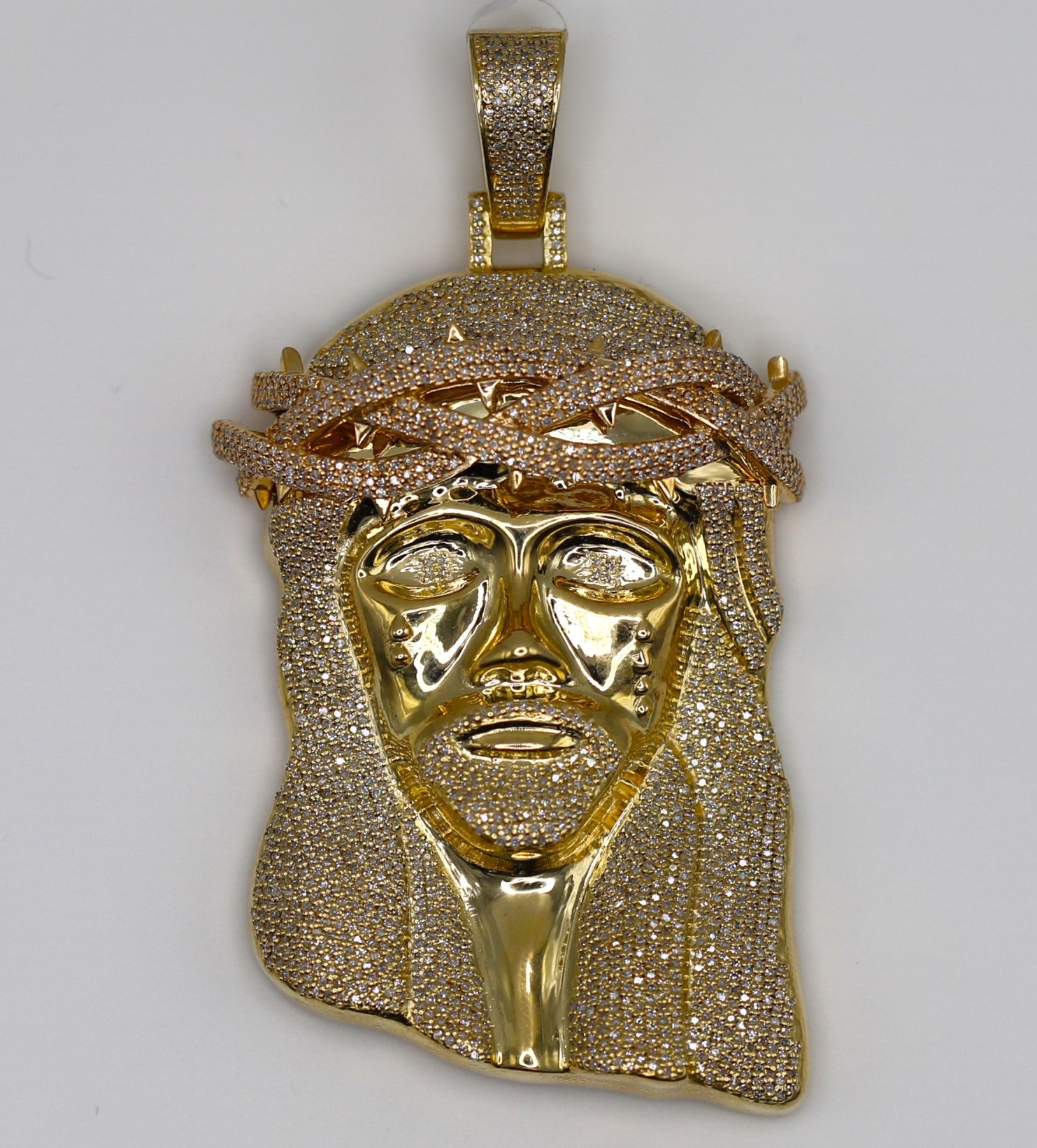 Diamond Jesus Pendant