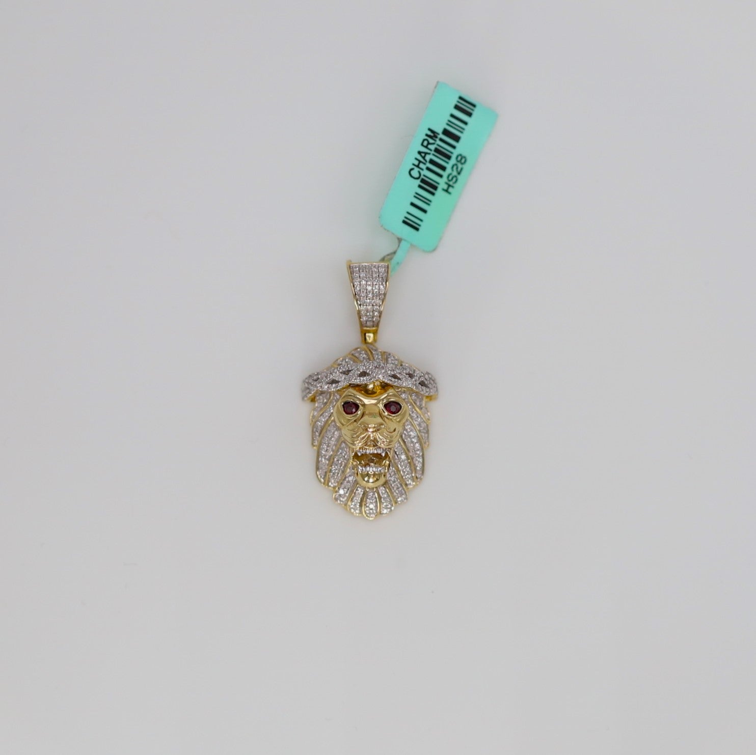 Diamond Lion Head Pendant